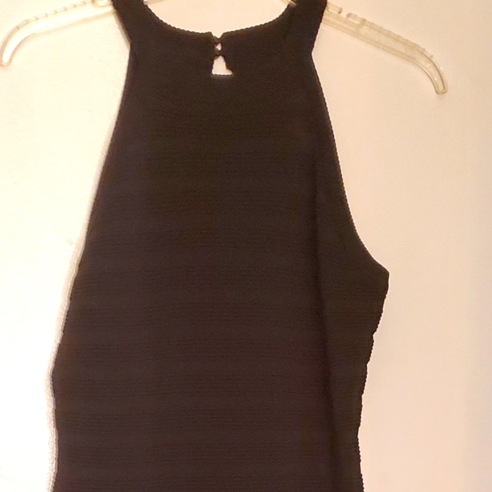 Curvy Girl by Ashley Stewart 1X BLACK THE BEBE BODYCON DRESS